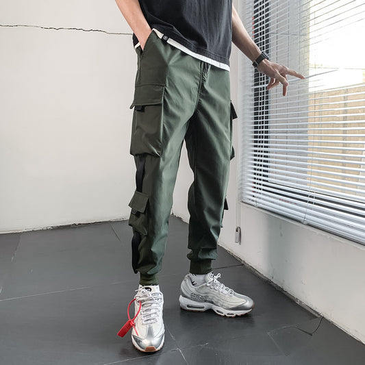 Pantalones Deportivos Ajustados con Múltiples Bolsillos