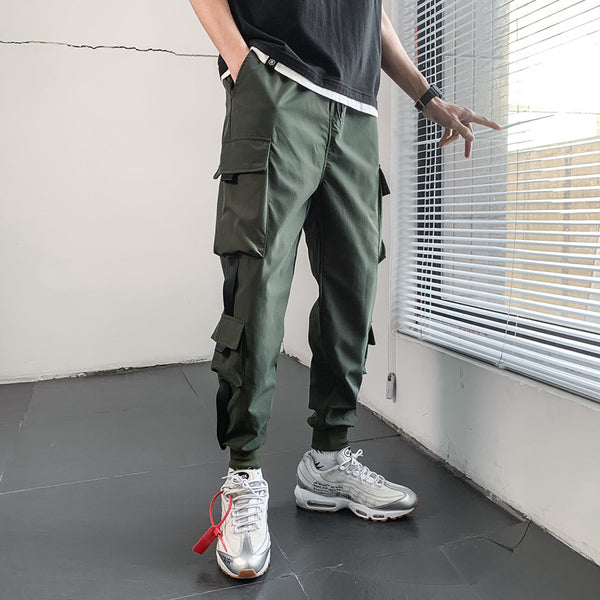 Pantalones Deportivos Ajustados con Múltiples Bolsillos