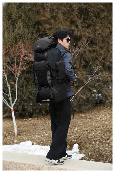 Mochila de Senderismo 90L XIYAHU - Resistente al Agua para Trekking y Camping - Image 24