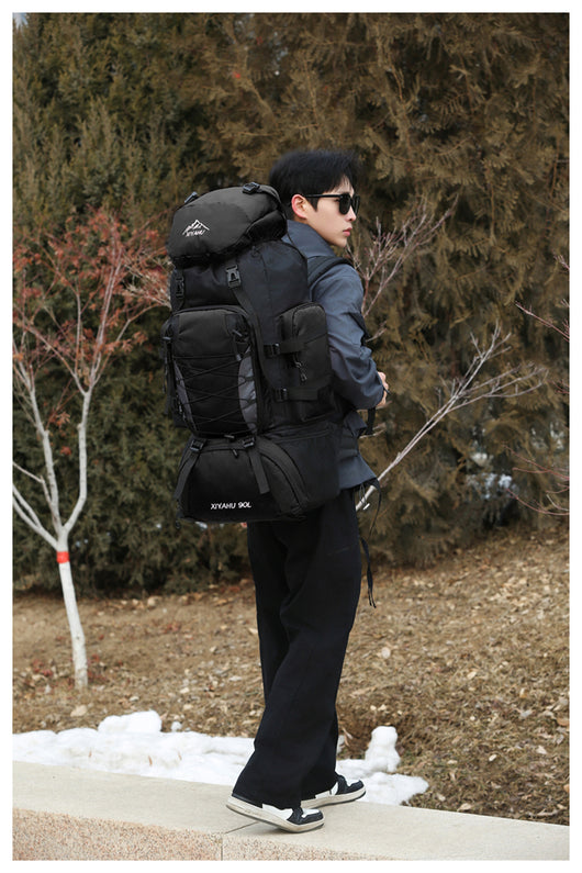 Mochila de Senderismo 90L XIYAHU - Resistente al Agua para Trekking y Camping - Image 24