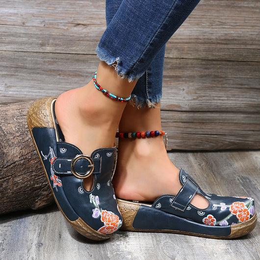 Sandalias Playeras con Plataforma y Estampado - Zuecos Cómodos para Mujer - Image 11