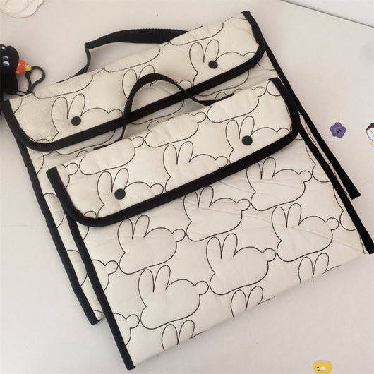 Bolsa Portátil para Tablet con Patrón de Conejo Bordado - Image 7