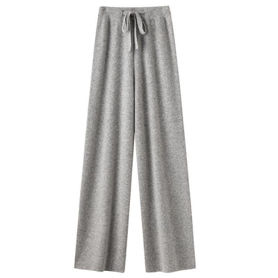 Pantalones Anchos de Lana Tejida para Mujer - Image 14