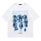 Playera Holgada de Algodón con Estampado de Calavera para Hombre