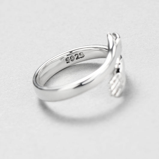 Anillo Ajustable para Parejas - Anillo Abierto con Anillo de Amor - Image 9