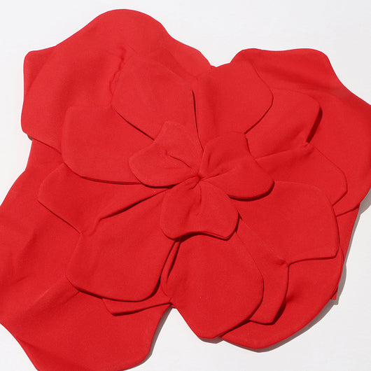Top Tubo Backless con Flores 3D - Image 17