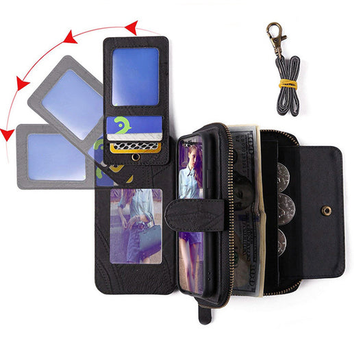 Funda de Cuero para Celular con Compartimentos para Tarjetas - Image 13