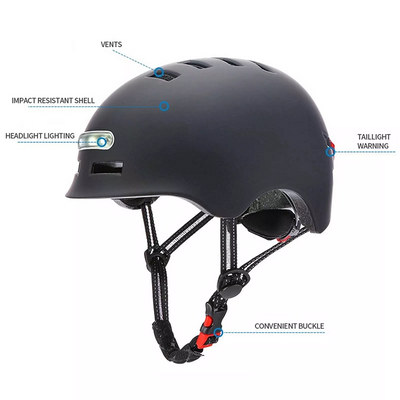 Casco Inteligente con Luz LED de Seguridad para Ciclismo y Deportes Urbanos - Image 13
