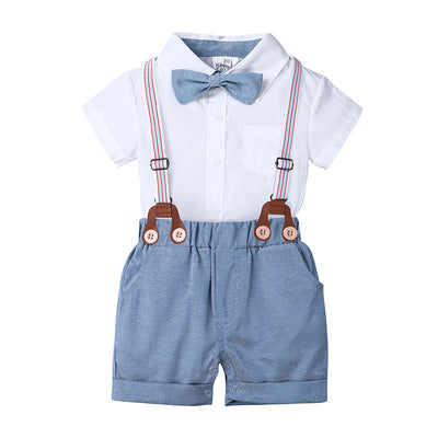 Conjunto Infantil: Camisa Blanca y Overol de Tirantes - Image 10