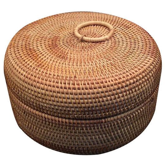 Cesta Tejida de Ratán Otoñal para Almacenamiento de Frutas Secas, Dulces y Snacks - Image 8