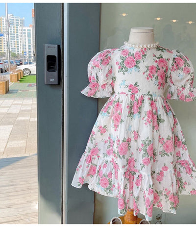 Vestido Infantil de Encaje Floral Estilo Dulce - Image 14