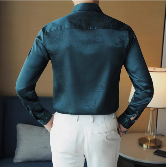 Camisa Manga Larga para Hombre Primavera - Tela Suave Premium - Image 8