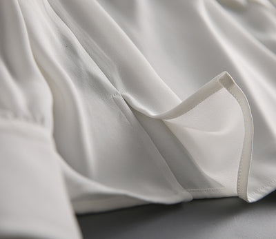 Blusa Profesional de Encaje y Gasa Elegante y Minimalista - Image 13