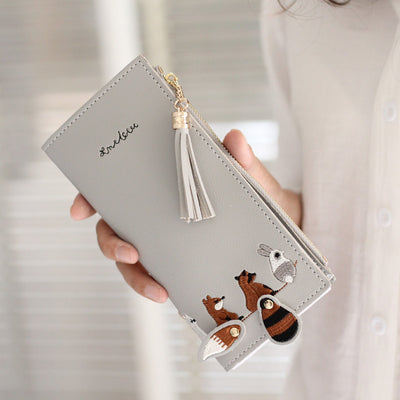 Billetera Delgada para Mujer con Diseño Kawaii - Cartera Compacta de Cuero - Image 12