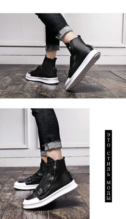 Botas de Invierno para Hombre en Cuero PU - Botines Cálidos y Resistentes - Image 14