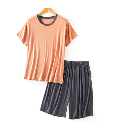 Traje Casual de Verano Modal para Hombre - Cuello Redondo Manga Corta - Image 16