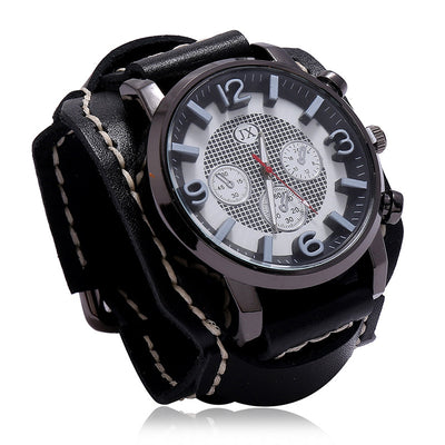 Pulsera de Cuero para Hombre Estilo Vintage Desgastado - Image 8