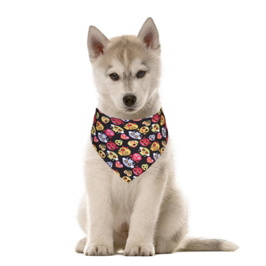 Pañuelo Triangular Fantasma Halloween para Mascotas - Doble Capa Personalizable