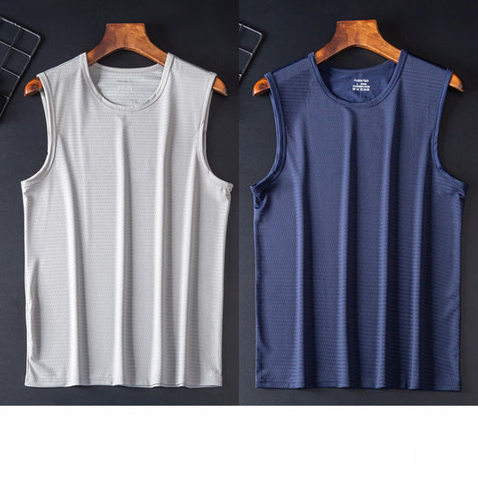 Camiseta Deportiva Holgada Transpirable de Talle Grande sin Mangas - Image 16