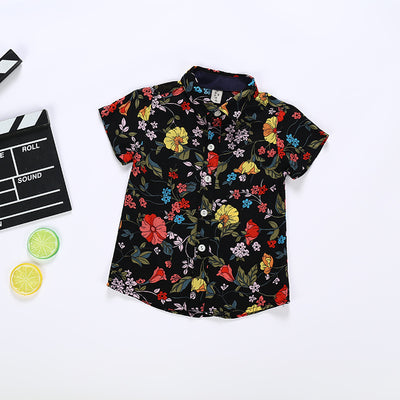 Camisa Infantil con Estampado Floral y Cuello Solapa - Image 8