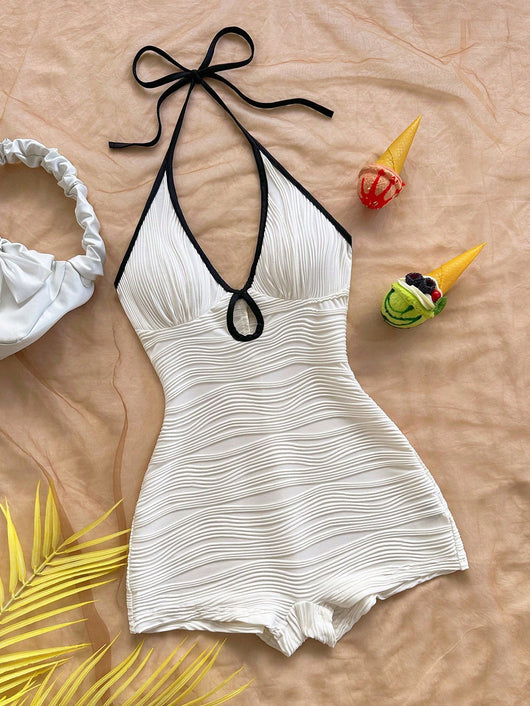 Enterizo Bikini Reductor de Talle Alto con Protección Solar - Image 9