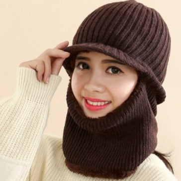 Gorro Protector Térmico de Lana para Oídos y Rostro
