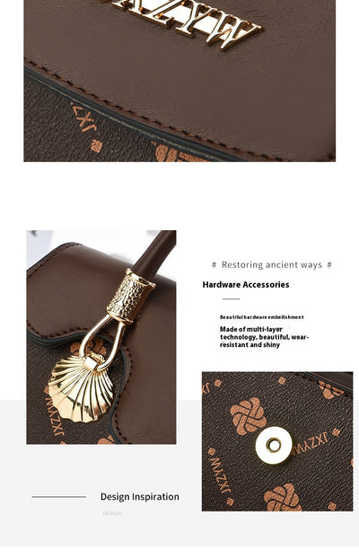 Bolso de Mano Vintage con Estampado de Letras - Bolsa Casual Crossbody para Mujer - Image 18