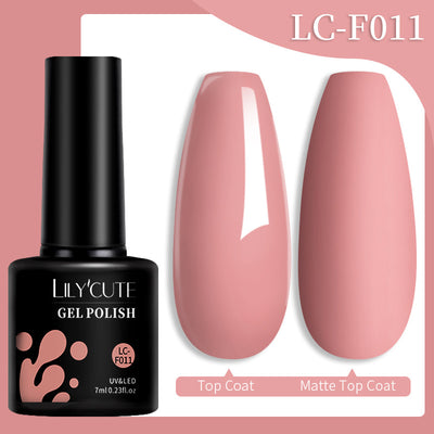Set de Pegamento para Uñas con Brillo de Color Sólido - Image 46
