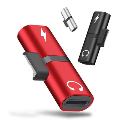 Adaptador Dual 2 en 1 para Apple - Carga y Audio Simultáneo
