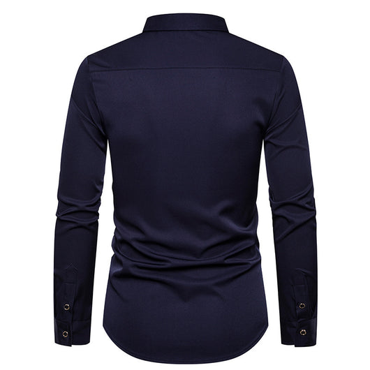Camisa Vaquera Bordada de Manga Larga para Hombre - Estilo Western - Image 19