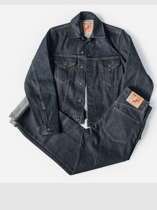 Chaqueta Casual de Mezclilla Raw Wash Multiuso para Hombre - Image 3
