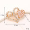 Jeans Button Hole Shoes Diy Accessories Bright Crystal Classic Estilo Ornament Accessories Upper Pearl Flower C515 Transparente