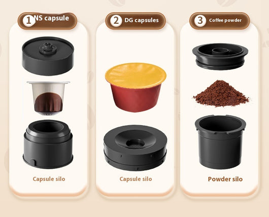 Cafetera de Cápsulas Portátil 3 en 1 con Calentamiento Inalámbrico - Image 11