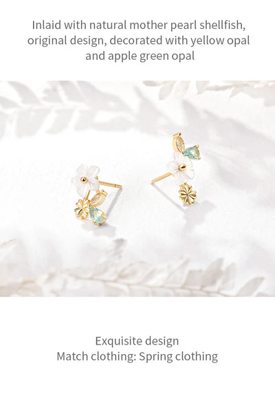 Aretes de Botón Floral Weiming - Diseño Elegante en Flor - Image 10