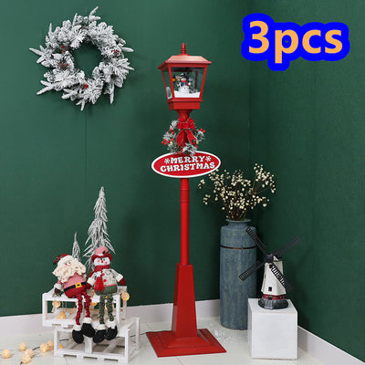 Decoración Navideña Iluminada: Papá Noel, Muñeco de Nieve y Árbol con Efecto Nieve - Image 10