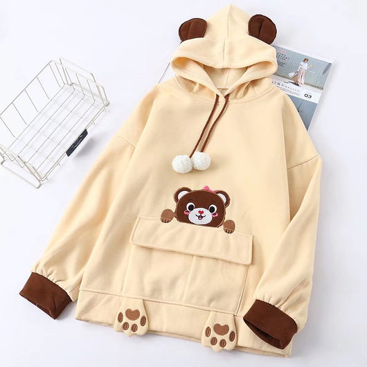 Sudadera con Capucha Acolchada de Terciopelo - Diseño Anime Niña Japonesa - Image 9