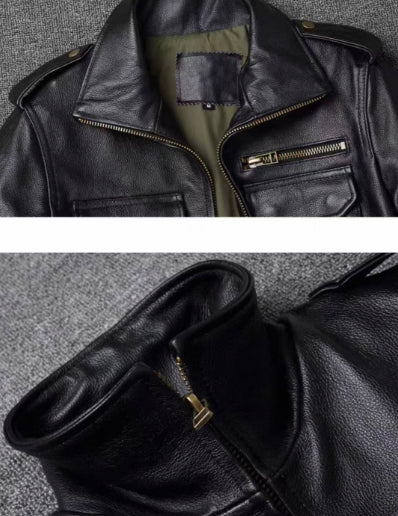Chaqueta de Cuero para Hombre - Abrigo de Otoño e Invierno - Image 3