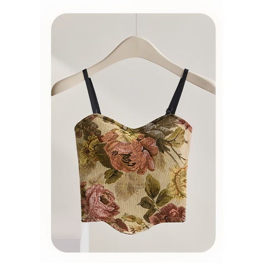 Bolso Sling Floral Vintage con Pliegues Elegantes - Image 7