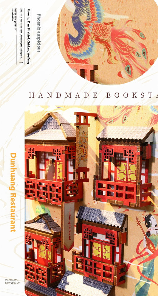 Modelo 3D Estereoscópico Libro Armable Adorno Pueblo Sakura - Image 11