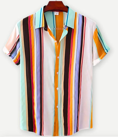 Camisa Hawaiana de Manga Corta con Solapa - Image 7