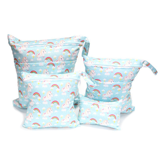Bolsa Organizadora de Pañales con Estampados Infantiles - Set de 4 Piezas - Image 8