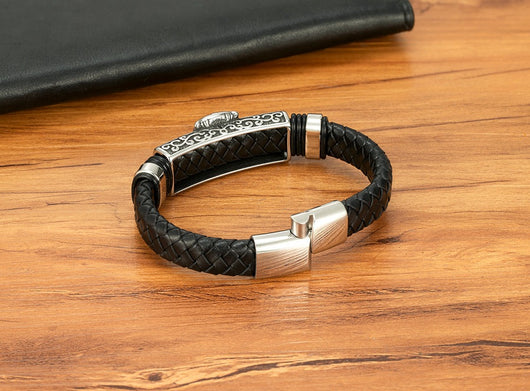Pulsera Magnética de Cuero Genuino para Hombre - Acero Inoxidable Resistente - Image 18