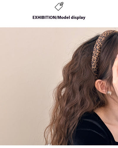 Diadema Vintage Leopardo en Terciopelo - Accesorio Versátil para Cualquier Estilo - Image 18