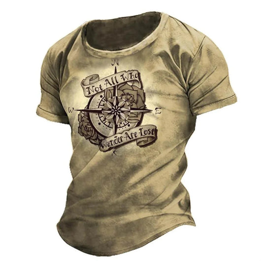 Playera Casual Suelta de Manga Corta para Hombre Cuello Redondo - Image 19