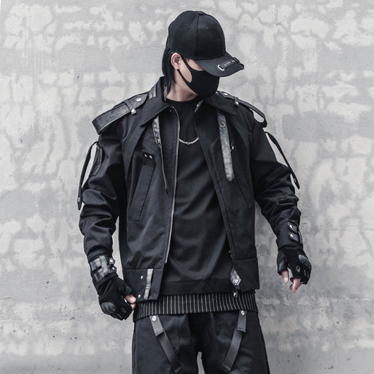 Chaqueta de Motociclista para Hombre con Hombreras Tejidas Reforzadas - Image 11