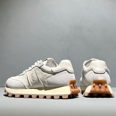 Zapatos Deportivos de Cuero para Hombre con Suela Gruesa y Cordones - Image 10