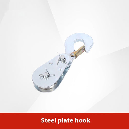 Polea de Izaje Industrial 1T-2T con Gancho de Anillo y Cuerda de Acero - Image 8