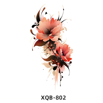 Tatuaje Temporal de Flores Resistente al Agua para Hombre y Mujer - Image 101