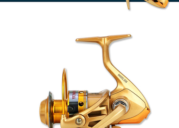 Carrete de Pesca Metal Completo Yalun - Rueda de Línea para Caña y Roca