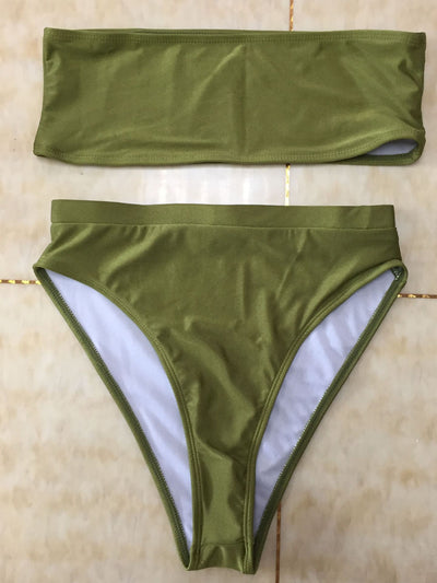 Bikini Tubo Dos Piezas con Escote Envolvente - Image 15
